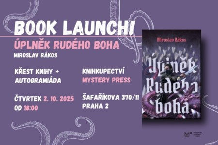 Zveme vás na BOOK LAUNCH temné fantasy Úplněk Rudého boha!