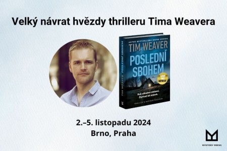 Britský bestsellerista Tim Weaver navštíví Prahu a Brno!