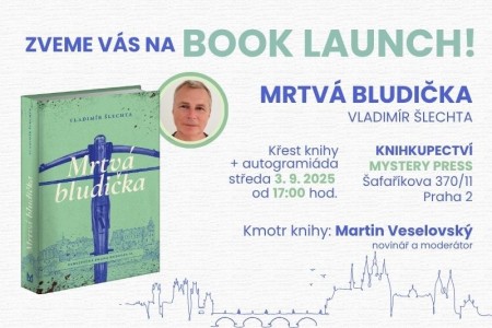 Zveme vás na BOOK LAUNCH detektivky Mrtvá bludička