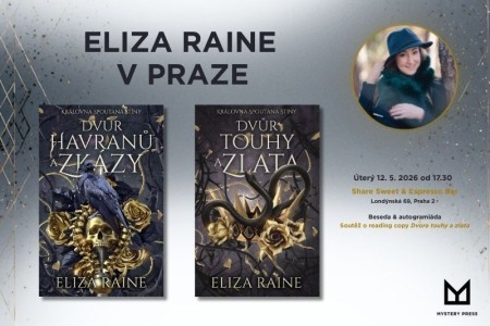 Briská spisovatelka Eliza Raine navštíví Prahu